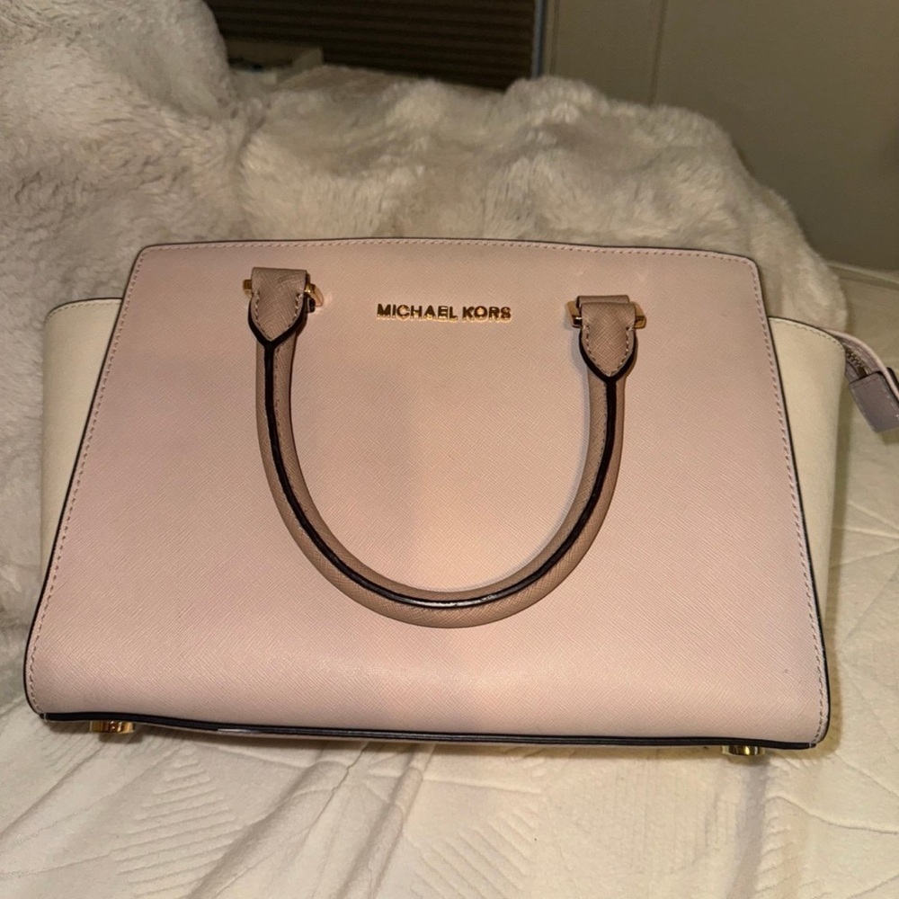Michael Kors Pink and Cream Women's Bag